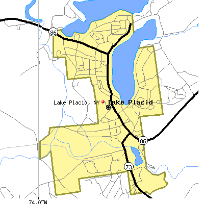 Lake Placid map