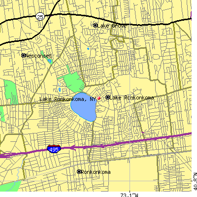 Lake Ronkonkoma map