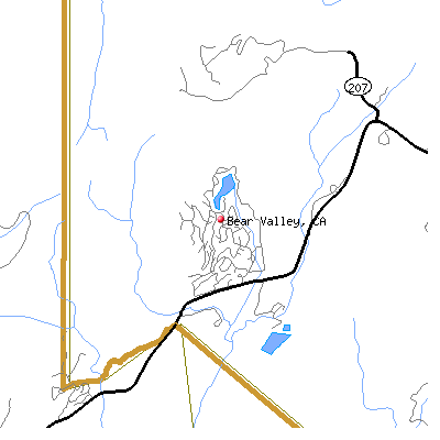 Bear Valley map