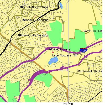 Lake Success map