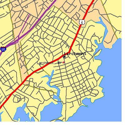 Larchmont map