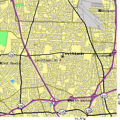 Levittown map