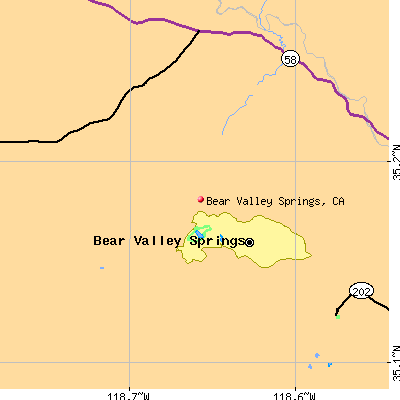 Bear Valley Springs map