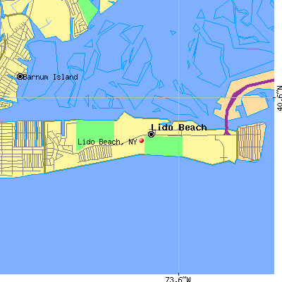 Lido Beach map
