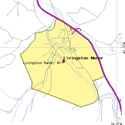 Livingston Manor map