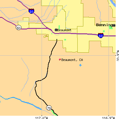 Beaumont map