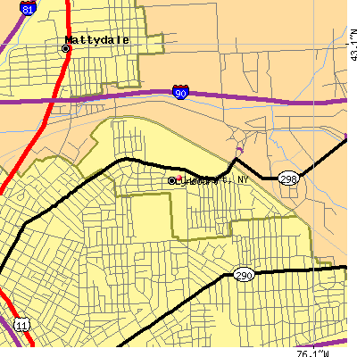 Lyncourt map