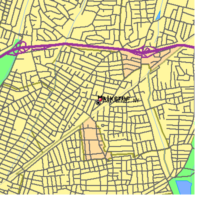 Malverne map