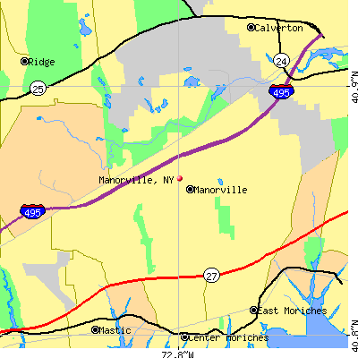 Manorville map