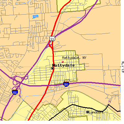 Mattydale map