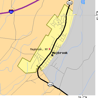 Maybrook map