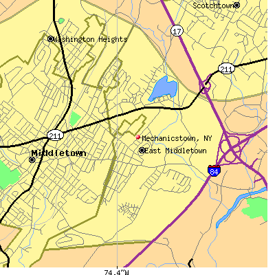 Mechanicstown map