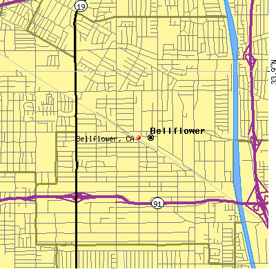 Bellflower map