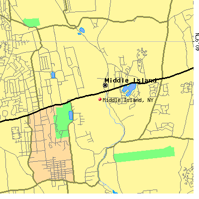 Middle Island map