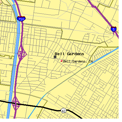 Bell Gardens map
