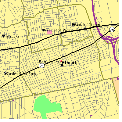 Mineola map