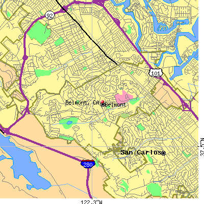 Belmont map