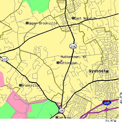 Muttontown map