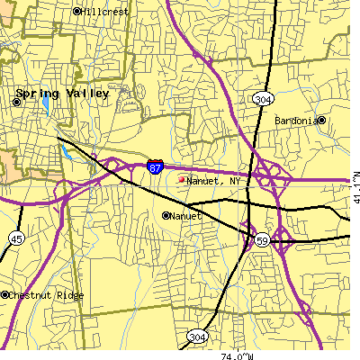 Nanuet map