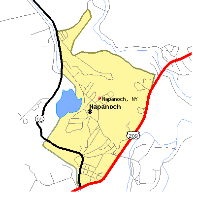 Napanoch map