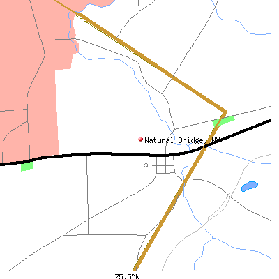 Natural Bridge map