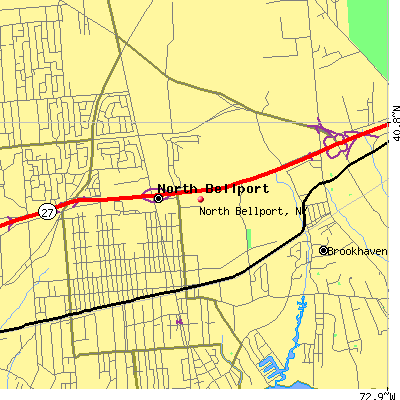North Bellport map