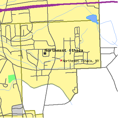 Northeast Ithaca map
