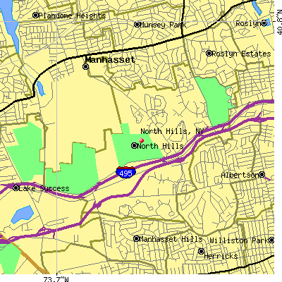 North Hills map