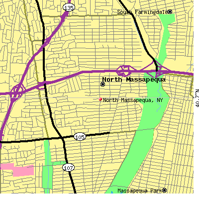 North Massapequa map