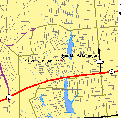North Patchogue map