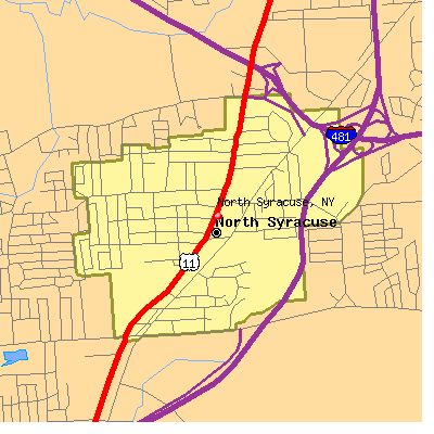 North Syracuse map