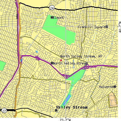 North Valley Stream map
