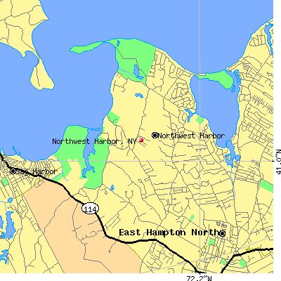 Northwest Harbor map
