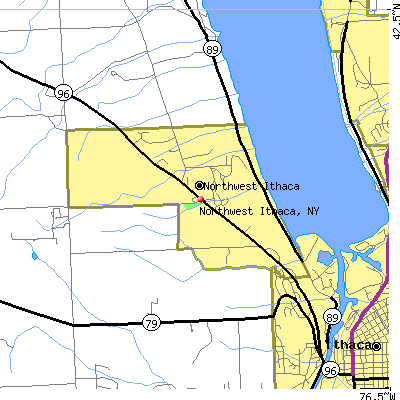 Northwest Ithaca map