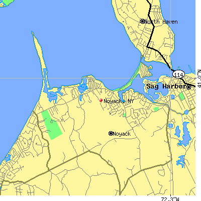 Noyack map