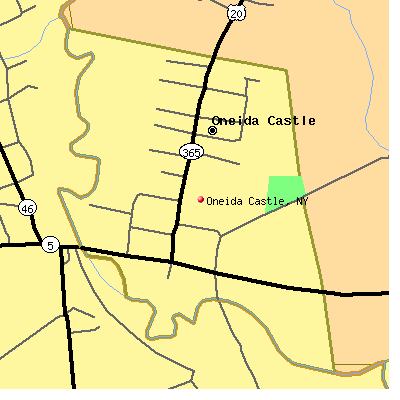 Oneida Castle map