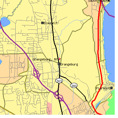 Orangeburg map