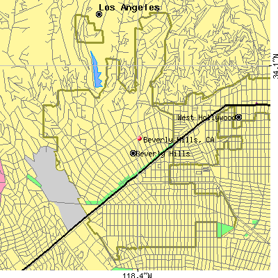 Beverly Hills map