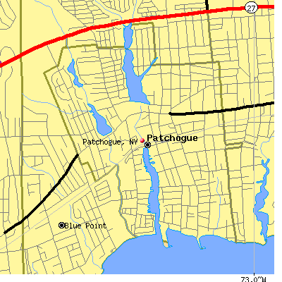 Patchogue map