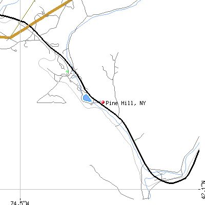 Pine Hill map