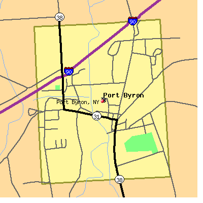 Port Byron map