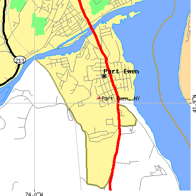Port Ewen map
