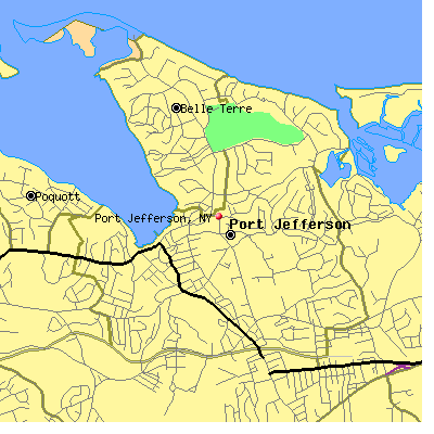Port Jefferson map