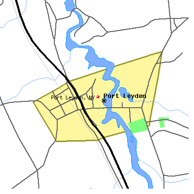 Port Leyden map
