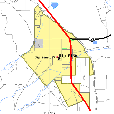 Big Pine map