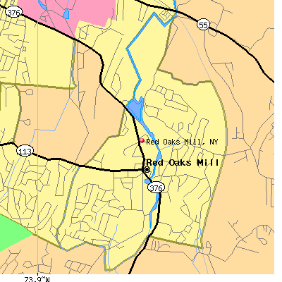 Red Oaks Mill map