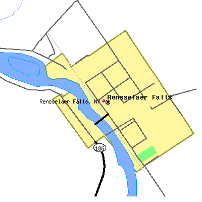 Rensselaer Falls map