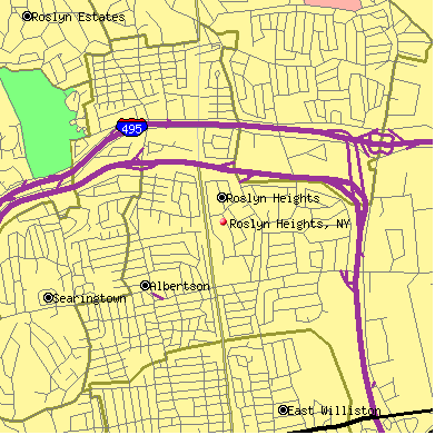 Roslyn Heights map