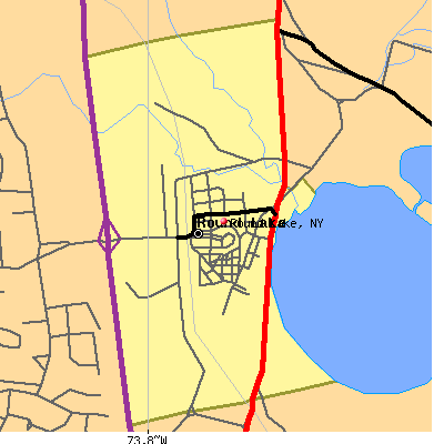 Round Lake map