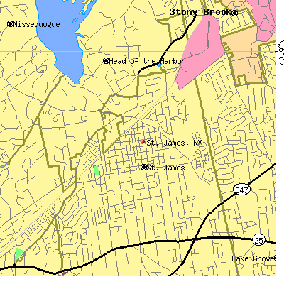 St. James map